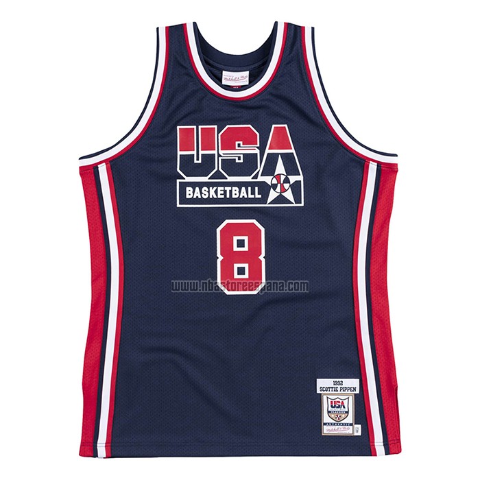 Camiseta USA 1992 Scottie Pippen NO 8 Negro